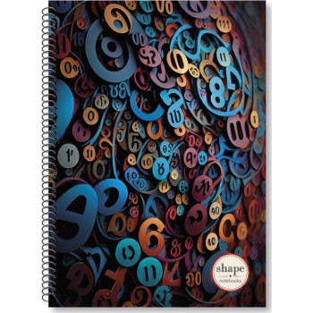 shape notebooks Τετράδιο Σπιράλ Α4 3 Θέματα 21X29 90 Φύλλα - Numbers NU-1203 5200399807449