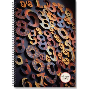 shape notebooks Τετράδιο Σπιράλ Α4 3 Θέματα 21X29 90 Φύλλα - Numbers NU-1203 5200399807449