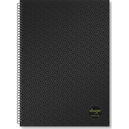 shape notebooks Notebook Α4 2 Subjects 21X29 60 Sheets - Black Uv BL-1202 5200399807531