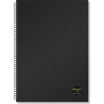 shape notebooks Notebook Α4 2 Subjects 21X29 60 Sheets - Black Uv BL-1202 5200399807531