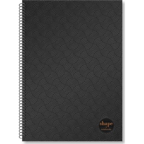 shape notebooks Notebook Α4 2 Subjects 21X29 60 Sheets - Black Uv BL-1202 5200399807531