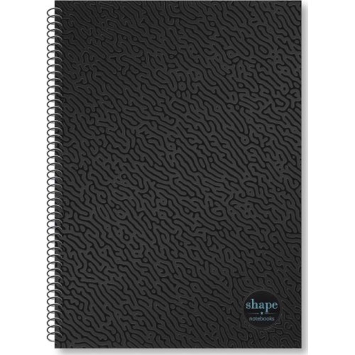 shape notebooks Notebook Α4 2 Subjects 21X29 60 Sheets - Black Uv BL-1202 5200399807531