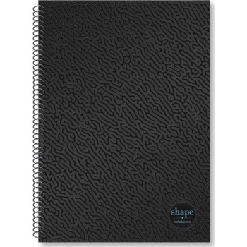 shape notebooks Notebook Α4 2 Subjects 21X29 60 Sheets - Black Uv BL-1202 5200399807531