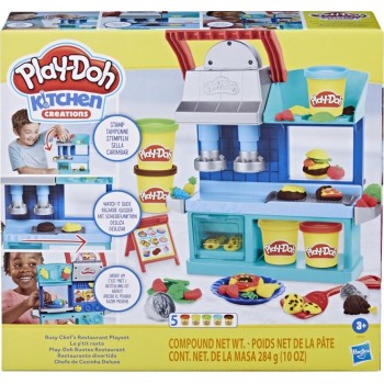 Hasbro Play-Doh Kitchen Creations Busy Chefs Restaurant Playset F8107 5010996169099