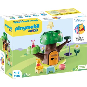 Playmobil 1.2.3 And Disney Winnie S Piglet S Tree House 71316 4008789713162