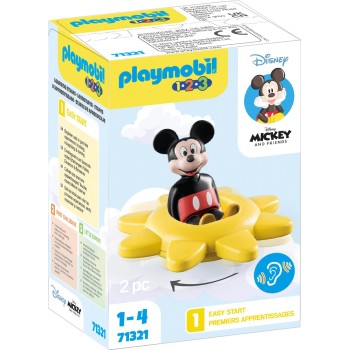Playmobil 1.2.3 And Disney Mickey S Spinning Sun With Rattle Feature 71321 4008789713216