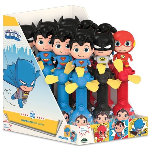 Relkon DC Super Friends Surprise Fan 10G Candies Ανεμιστηράκι Με 10G Ζαχαρωτά - 1 Τμχ 76202 5200701000872