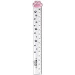 Legami Meow Ruler, 15 Cm, For Measuring, Underlining And Drawing Sharp And Precise Lines, Cat Paw Shaped Ruler, Plastic RUCAT000