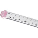 Legami Meow Ruler, 15 Cm, For Measuring, Underlining And Drawing Sharp And Precise Lines, Cat Paw Shaped Ruler, Plastic RUCAT000