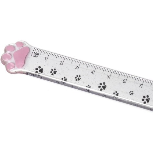 Legami Χάρακας Meow, 15 Cm, Για Μέτρηση, Υπογράμμιση Και Σχεδιασμό Ακριβών Γραμμών, Χάρακας Σε Σχήμα Ποδιού Γάτας RUCAT0001 8052