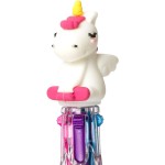 Legami 4 Colors Mini Ballpoint Pen, Mini Magic Rainbow, 2,3X10 Cm, 4 Ink Colors, Green, Blue, Purple, Pink, 1 Mm Tip MRP0001 805