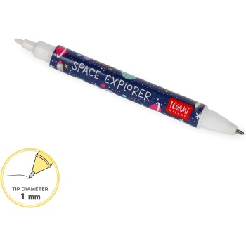 Legami Invisible Ink Pen, Spy Pen, Dual Tip, UV Light To Read Invisible Ink, For Kids Party, Space Theme MIN0002 8053610786057
