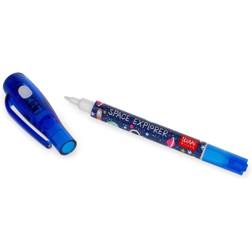 Legami Invisible Ink Pen, Spy Pen, Dual Tip, UV Light To Read Invisible Ink, For Kids Party, Space Theme MIN0002 8053610786057