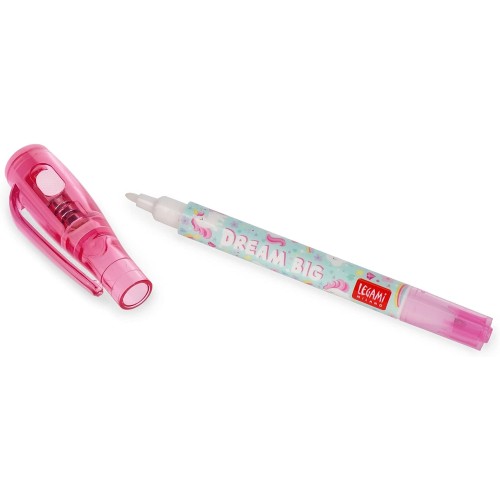 Legami Invisible Ink Pen, Spy Pen, Dual Tip, UV Light To Read Invisible Ink, For Kids Party, Unicorn Theme MIN0001 8053610786040