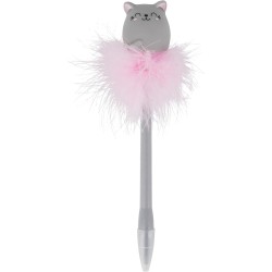 Legami Ballpoint Pen With Luminous Cat, Blue Ink, Tip Diameter 0.7 Mm, 3.5X20 Cm, Kitty Theme KP0001 8053610785838
