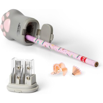 Legami Sharpener With Container, Meow, 4,5X7 Cm, In Plastic, Double Hole PSCAT0001 8052461966021
