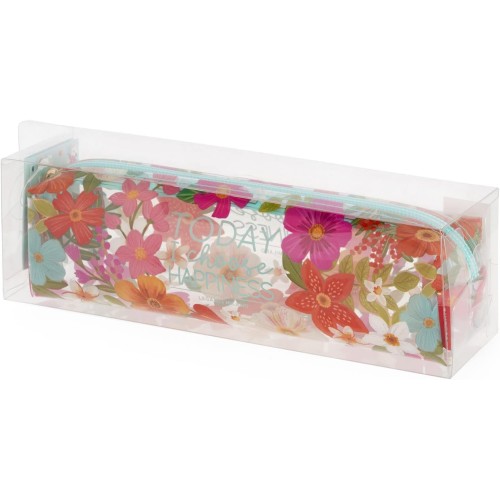 Legami Κασετίνα Διάφανη Βαρελάκι - Flowers Λουλούδια PC0025 8053610785876