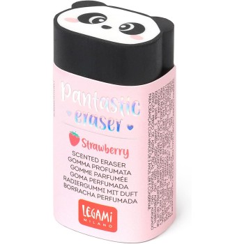 Legami Scented Eraser, Panda Pantastic, 1,7X5 Cm, Strawberry Scent, Soft Eraser, Clean And Precise Erasing GP0004 8054117628192
