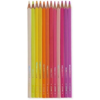 Legami Set Of 12 Colored Pencils, Soft And Resistant Lead, Excellent Sharpenability, Case Included Cm, Sunset Palette EV0001 805