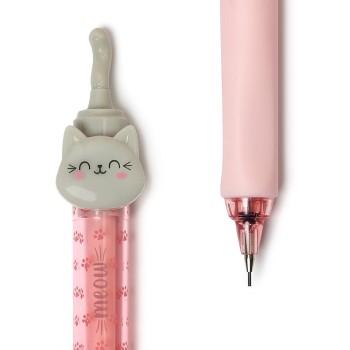 Legami Pressure Pencil, Meow, O 1.2 Cm, 1 Mine 0.7 Mm Hb Including Ergonomic Silicone Handle, Precise Writing MEPE0001 805411762
