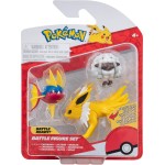 Jazwares Pokemon Figures (2X5cm K 1X7.5Cm) - Wooloo, Carvanha And Jolteon JW095155-W16 / 3 191726481294