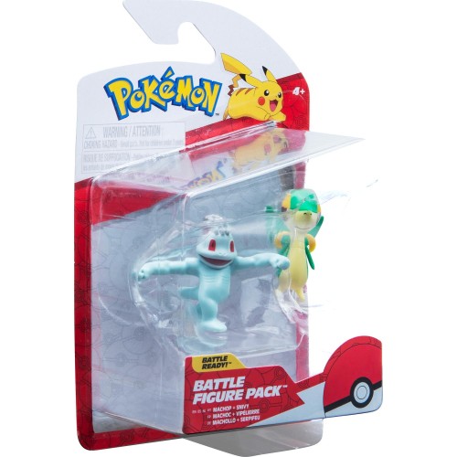 Jazwares Pokemon  W14 - Machop And Snivy JW095007-W14 / PKW3002 191726480815