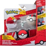 Jazwares Pokemon Clip N Go Poke Ball (Repeat Ball, Timer Ball, And Machop) JW095283-W10 / 191726426301