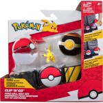 Jazwares Pokemon Clip N Go Poke Ball Pikachu Battle Figure With Poke Luxury Ball JW095283-W10 / 1 191726426318