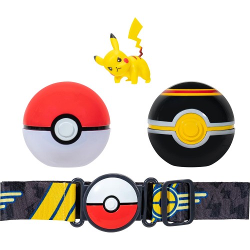 Jazwares Pokemon Clip N Go Poke Ball Pikachu Battle Figure With Poke Luxury Ball JW095283-W10 / 1 191726426318