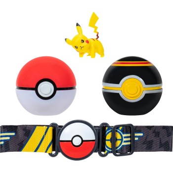 Jazwares Pokemon Clip N Go Poke Ball Pikachu Battle Figure With Poke Luxury Ball JW095283-W10 / 1 191726426318