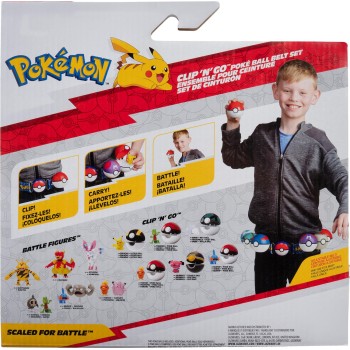 Jazwares Pokemon Clip N Go Poke Ball Pikachu Battle Figure With Poke Luxury Ball JW095283-W10 / 1 191726426318