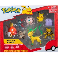 Jazwares Pokemon Φιγούρες 8 Τεμ Pikachu, Pummeluff, Wuffels, Sniebel, Abra, Ditto, Folipurba And Karpador  JW002542-C 1917264259