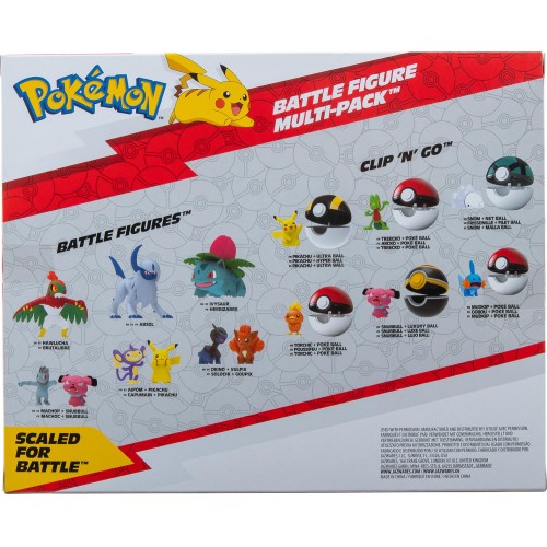 Jazwares Pokemon Φιγούρες 8 Τεμ Pikachu, Pummeluff, Wuffels, Sniebel, Abra, Ditto, Folipurba And Karpador  JW002542-C 1917264259