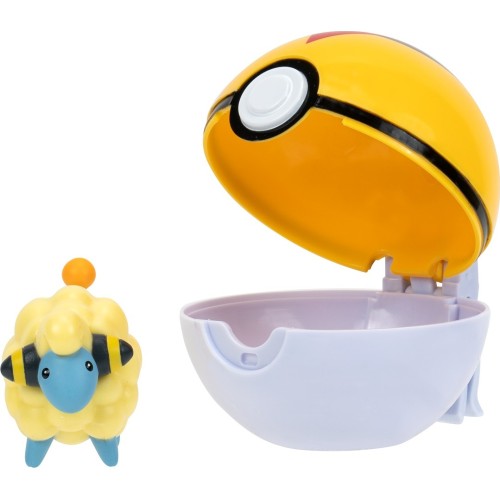 Jazwares Pokemon Poke Ball Clip N Go W14 - Mareep K Level Ball JW095057-W14 / 5 191726482901