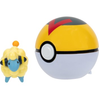 Jazwares Pokemon Poke Ball Clip N Go Με Φιγούρα W14 - Mareep K Level Ball JW095057-W14 / 5 191726482901