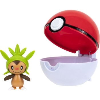 Jazwares Pokemon Poke Ball Clip N Go W14 - Chespin K Poke Ball JW095057-W14 / 6 191726482871