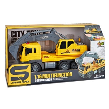 Toys-shop Choice 1:16 Φορτηγό Εκσκαφέας Με Φωτα Και Ήχους JA108646 6990323086468