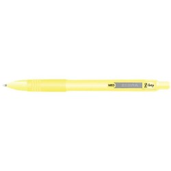 ZEBRA Στυλό Z-Grip Smooth 1,0 Pastel Κίτρινο Με Κουμπί ZB-91805 4901681891856