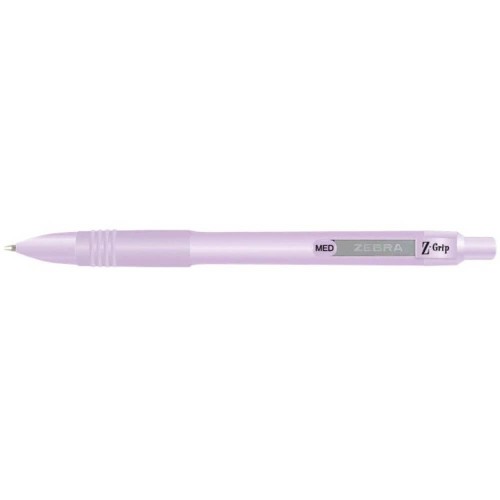 ZEBRA Στυλό Z-Grip Smooth 1,0 Pastel Βιολετί Με Κουμπί ZB-91808 4901681891887