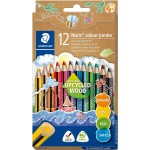 STAEDTLER Μολύβια Noris Jumbo Τριγωνικά Χρωματιστά Μολύβια 12Τμχ ST188C12 4007817091630