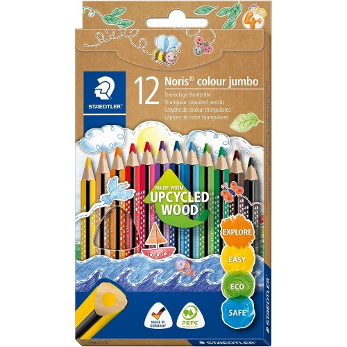 STAEDTLER Coloured Pencils Noris Jumbo ST188C12 4007817091630