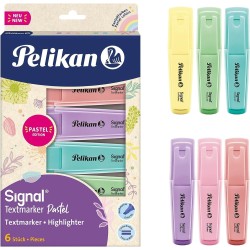 Pelikan Set Of Pastel Underlining Markers 6Pcs 60078802 7703064003019