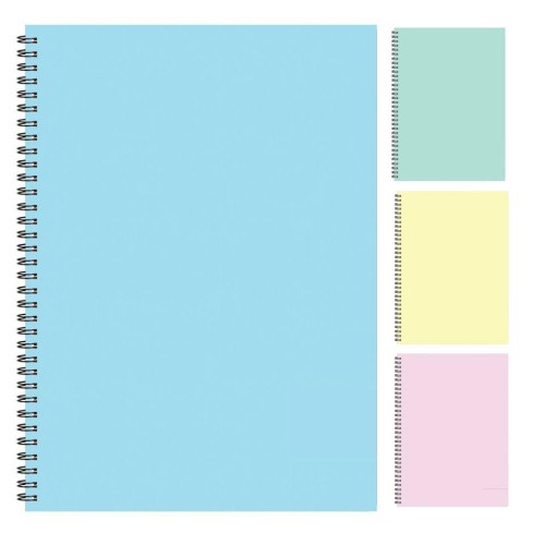 Pelikan Τετράδιο Σπιράλ Prime Pastelpres  B5 17X25 3 Θεμάτων  90Φ 4 Χρώματα 1681744 5201680001744