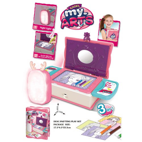 Toys-shop Choice Σέτ Ζωγραφικής  Με Φωτάκι Νυκτός JK145859 6990323458593
