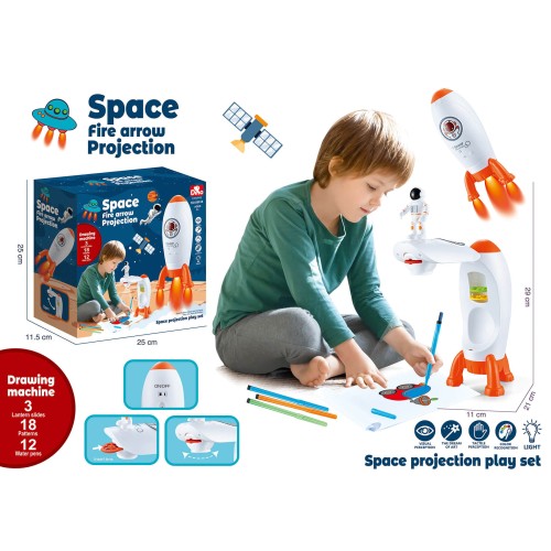 Toys-shop Choice Προτζέκτορας Ζωγραφικής Πύραυλος JK143396 6990323433965