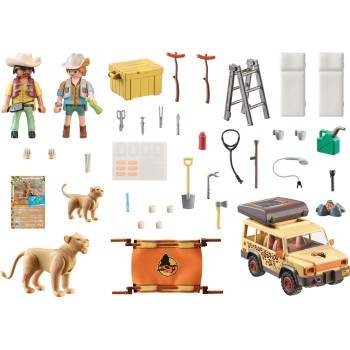 Playmobil Wiltopia - Όχημα Περίθαλψης Άγριων Ζώων 71293 4008789712936