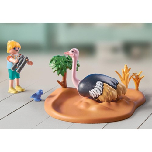 Playmobil Wiltopia - Φροντίζοντας Τη Στρουθοκάμηλο 71296 4008789712967