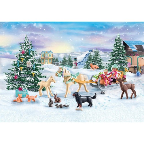 Xmas Playmobil Χριστουγεννιάτικο Ημερολόγιο - Βόλτα Με Το Έλκηθρο 71345 4008789713452