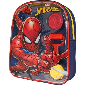 As company Πλαστελίνη Marvel Spiderman Τσάντα Πλάτης Με 4 Βαζάκια - Καπάκια Καλουπάκια Και 5 Εργαλεία 200Gr 1045-03601 520306803