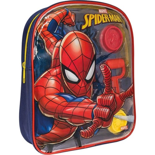 As company Plasticine Marvel Spiderman Back Bag With 4 Jars - Lids And 5 Tools 200Gr 1045-03601 5203068036010